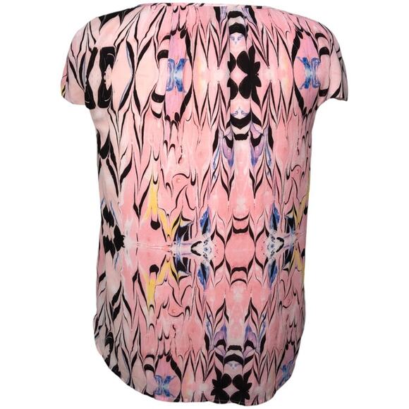 J Crew Cap Sleeve Marble Print Top 4 EUC - Picture 5 of 9